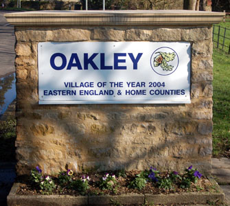 Oakley sign board in Church Lane March 2011